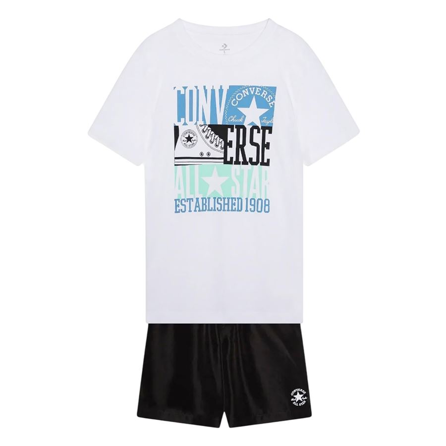 Cnvb Boxy sneaker woven short completo da bambino Converse | 9CH259023